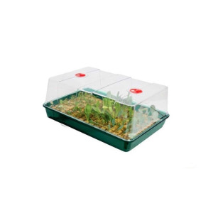 Garland plastový skleník XL s ventilací, zelený