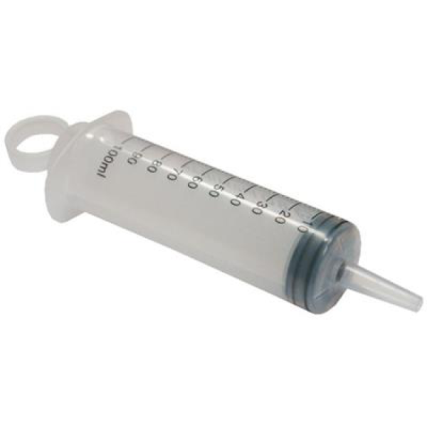 Vyplachová stříkačka černá se stupnicí, 100ml