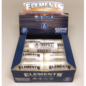 Náhradní náplň do rolovacích papírků ELEMENTS KINGSIZE 5m | box 20ks