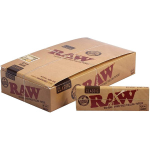 Papírky RAW 1 1/4 krátké, 50ks v balení | box 24 ks