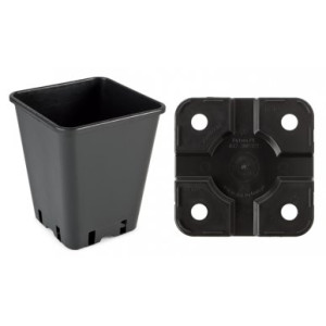 TEKU čtyřhranný květináč, 20x20x23cm, objem 6,5 l