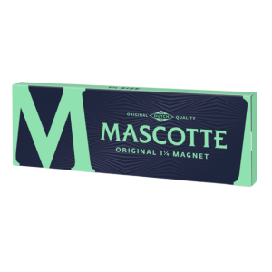 Papírky Mascotte Original 1 1/4, krátké, bílé, 50ks v balení s magnetem, 50ks v boxu