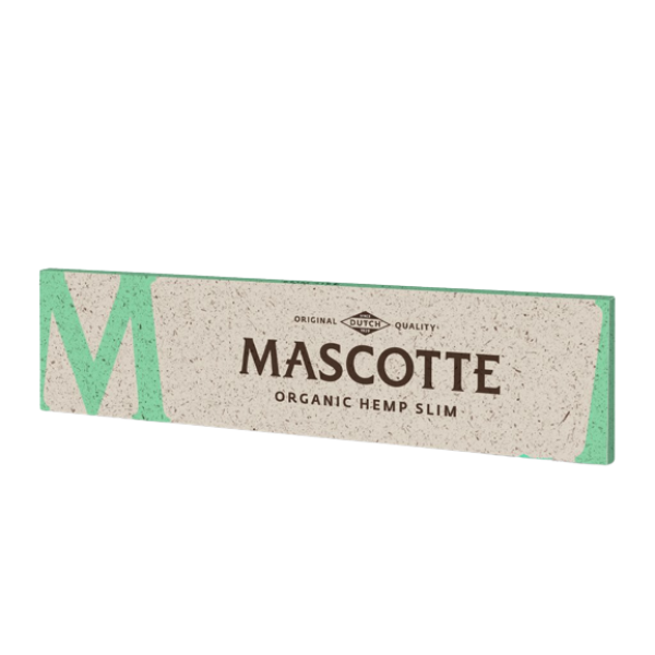 Papírky Mascotte King Size Slim Organic Hemp, bílé, konopné, 34ks v balení, box 50ks