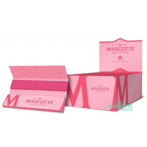 Set Mascotte Pink King Slim Combi - papírky a filtry, 34ks v balení, růžové | box 26 ks