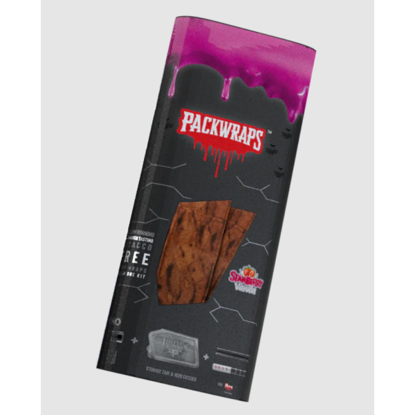 Packwraps + skleněná špička, jahoda s vanilkou, 2 ks v balení