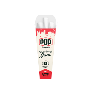 POP Cones King size, Strawberry Jam, 3 ks v balení