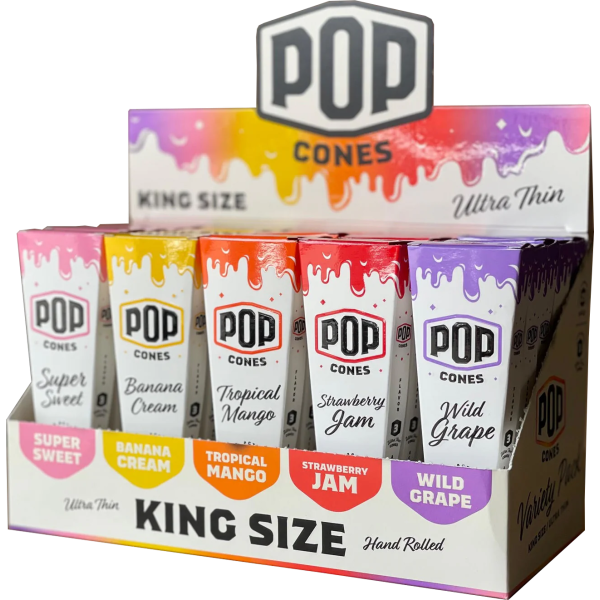 POP Cones King size, Wild Grape, 3 ks v balení
