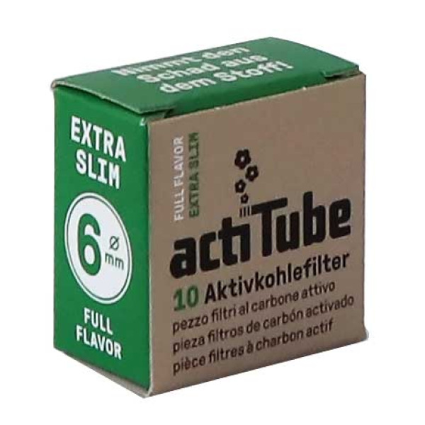Filtry ActiTube EXTRASLIM, 6mm - 10ks v balení | box 20 ks