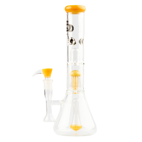 Skleněný bong Grace Glass Limited Edition Yellow Beaker Bong, žlutý, 37cm