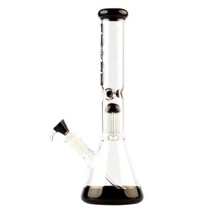 Skleněný bong Grace Glass Limited Edition Black Beaker Bong , černý, 37cm