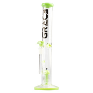 Skleněný bong Grace Glass Limited Edition Green Barrel Bong, zelený, 33cm