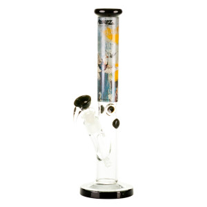 Skleněný bong G-Rollz | Banksy's Graffiti 'Bulletproof Dove' H:30cm - O:38mm - SG:18.8