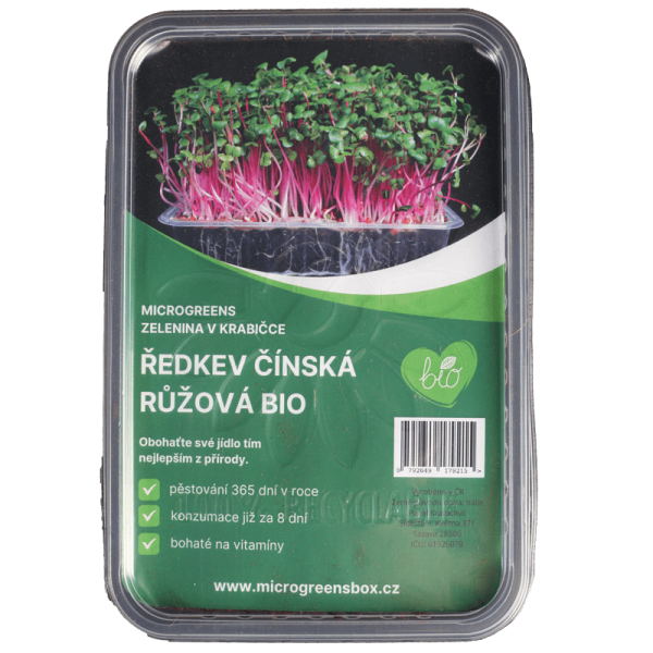 Microgreens sada Ředkev čínská růžová BIO