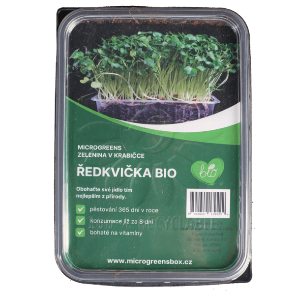Microgreens sada Ředkvička BIO