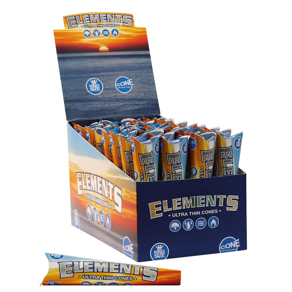 ELEMENTS CONE King Size, 3 ks | box 32 ks