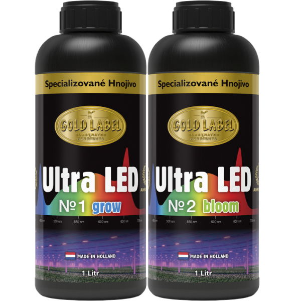 Gold Label Ultra LED no. 1 (grow) & no. 2 (bloom) 10L