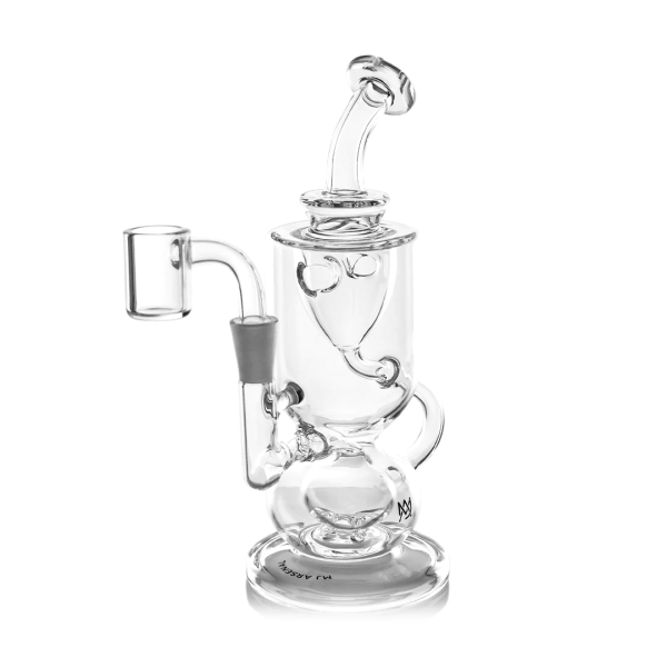 Skleněný minibong MJ Arsenal Titan Dab Rig, čirý