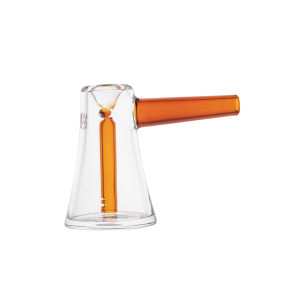 Skleněný minibong MJ Arsenal Vulkan Bubbler Amber, oranžový
