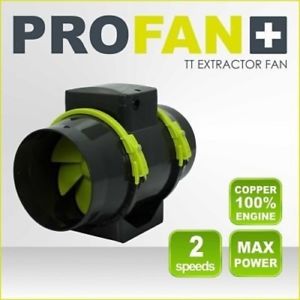 Garden HighPro - PROFAN TT Extractor Fan 200mm - 830-1040,  2 rychlosti