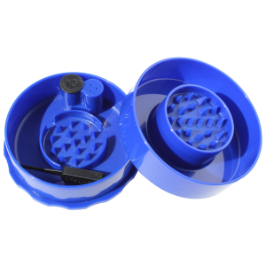 TightVac GrinderVac podtlaková přenoska s drtičkou, 60 ml, modrá