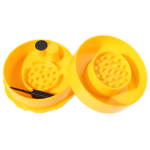 Tightvac GrinderVac podtlaková přenoska s drtičkou, 60 ml, žlutá