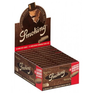 Papírky Smoking Brown King Size s filtry, 33 ks v balení | box 24 ks