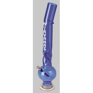 Bong Nirvanas Bublina Twistbend  50cm - modrá