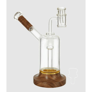 Skleněno-dřevěný bong Marley Natural Black Walnut Riggler