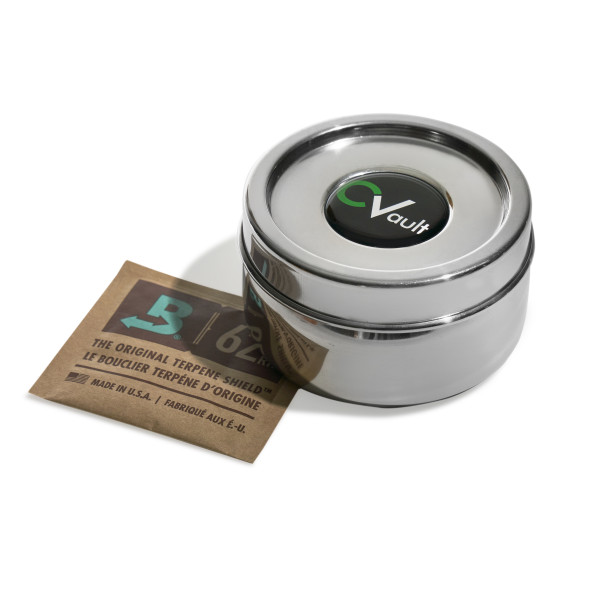 Boveda Cvault™ Twist S - nerezová vzduchotěsná dóza, kapacita 14 g