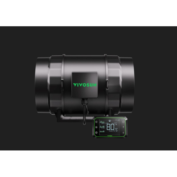VIVOSUN AeroZesh S8 Inteligentní Inline ventilátor 200mm/1410m3/h