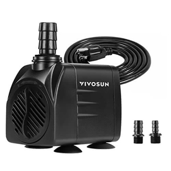 VIVOSUN Ultra tiché ponorné čerpadlo 480GPH 1800 l/h, 25W
