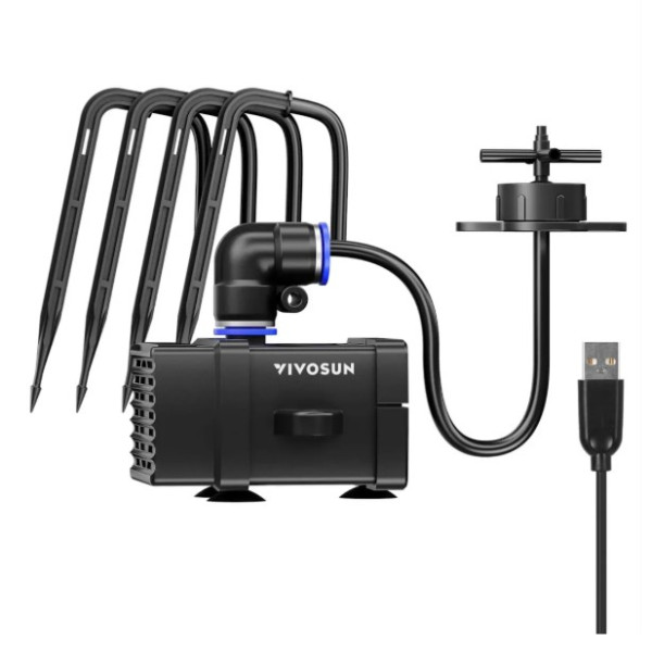 VIVOSUN FlexFeed Drip Kit 4W, kompletní sada s čerpadlem a kapkovači
