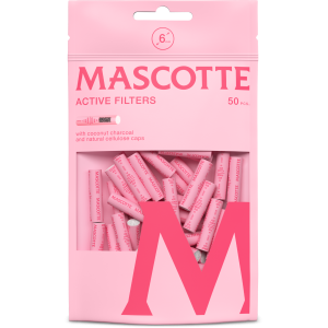 Uhlíkové filtry Mascotte Active Filter Pink, 50 ks v balení | box 10 ks