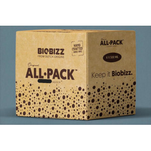 BioBizz All-Pack Indoor 500ml, celkový objem 3L