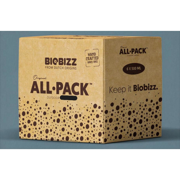 BioBizz All-Pack Outdoor 500ml, celkový objem 3L