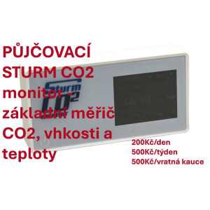 PŮJČOVACÍ STURM CO2 monitor - základní měřič CO2, vhkosti a teploty