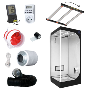 Sunpro kit HITTER 200W LED, 2,9 umol/J - Diamond box silver 90x90x200cm