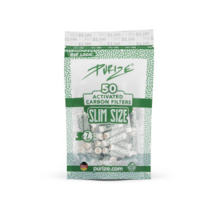 PURIZE® uhlíkové filtry - Slim Size, sáček 50 ks, bílá