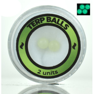 CALVO ve tmě svítící Terp Balls, zelené, 4 mm