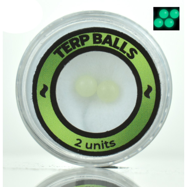 CALVO ve tmě svítící Terp Balls, zelené, 4 mm
