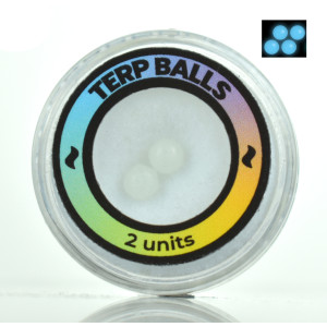 CALVO ve tmě svítící Terp Balls, modré, 4 mm