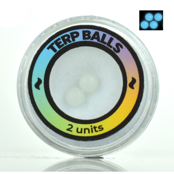 CALVO ve tmě svítící Terp Balls, modré, 4 mm