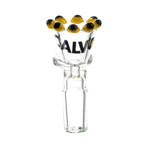 Skleněný kotlík CALVO Pearl Bowl, žlutý, zábrus 18 mm