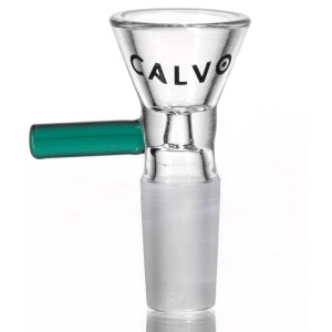 Skleněný kotlík CALVO Simple Bowl, tyrkysový, zábrus 14 mm