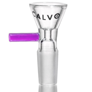 Skleněný kotlík CALVO Simple Bowl, fialový, zábrus 14 mm