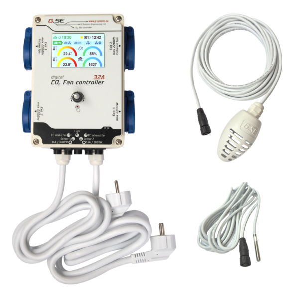 GSE 32A CO2 Digitální Fan kontroler se 4 výstupy