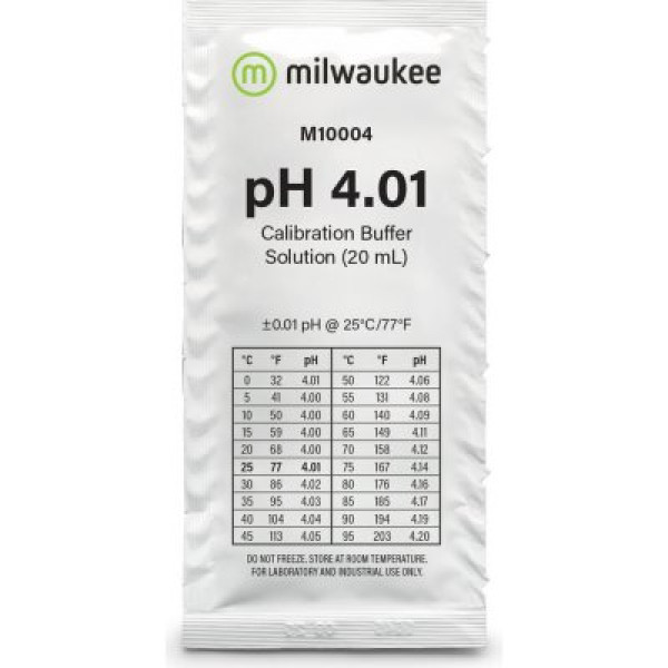Kalibrační roztok Milwaukee pH 4,01 - 20ml, box 25ks