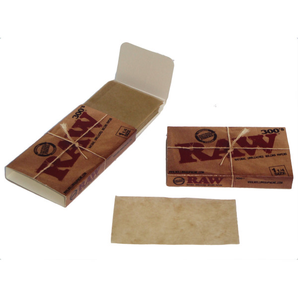 Papírky RAW, 1 1/4, 300 ks v balení | box 40 ks
