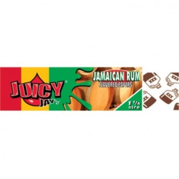 Juicy Jay's ochucené krátké papírky, Jamaican rum, 32 ks v balení