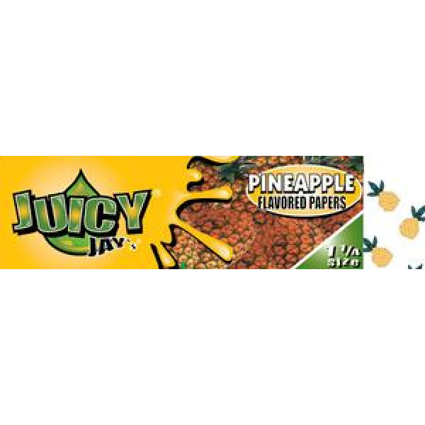 Juicy Jay's ochucené krátké papírky, Pineapple, 32 ks v balení